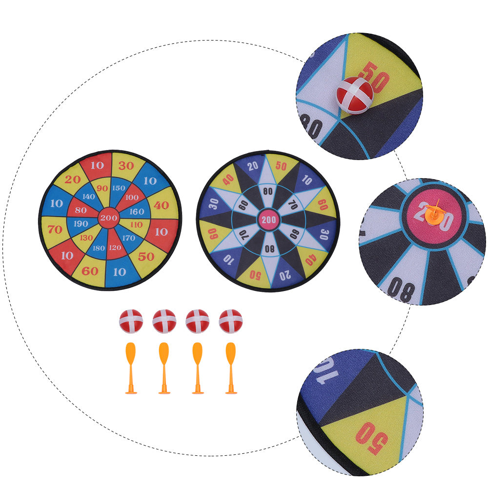 2 Sets Sticky Ball Dart Board Toy I6524