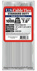 8-Inch Standard Duty Cable Ties Natural 1000-Pack K1021