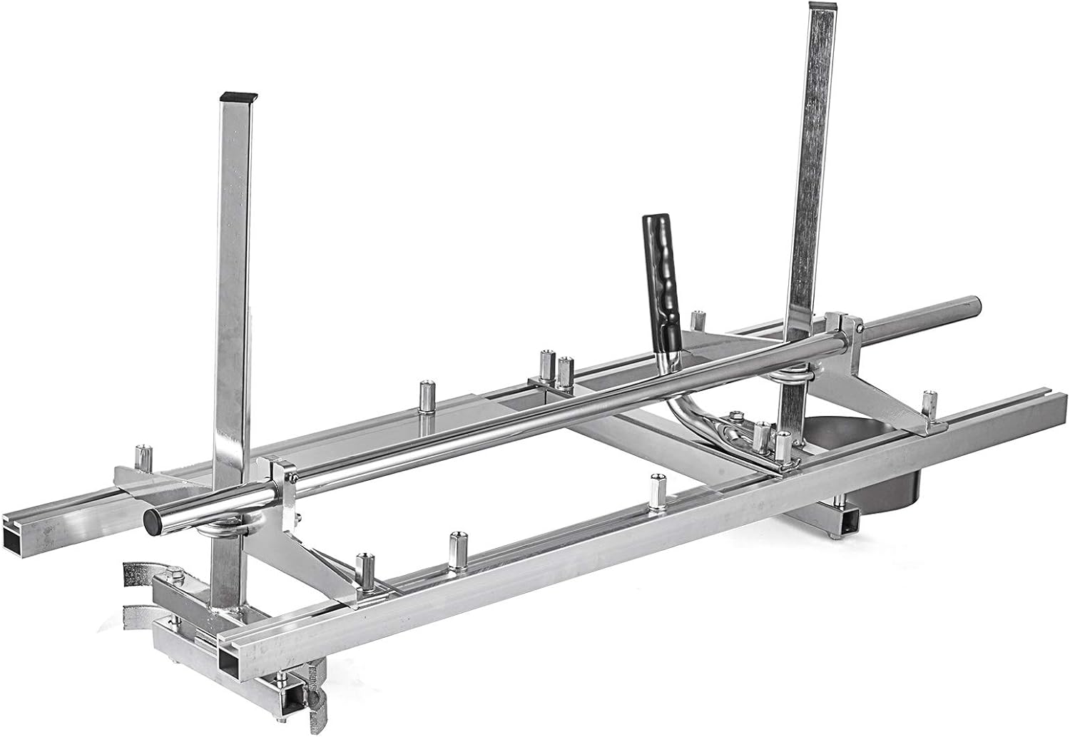 Portable Chainsaw Mill Planking Milling Guide Bar Saw Mill 14 to 36 Inches Aluminum Steel Wood Lumber Cutting Portable Sawmill + 9Ft Rail Mill Guide System G835043
