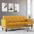 Mustard Yellow Sofa with USB and Power Ports L3247