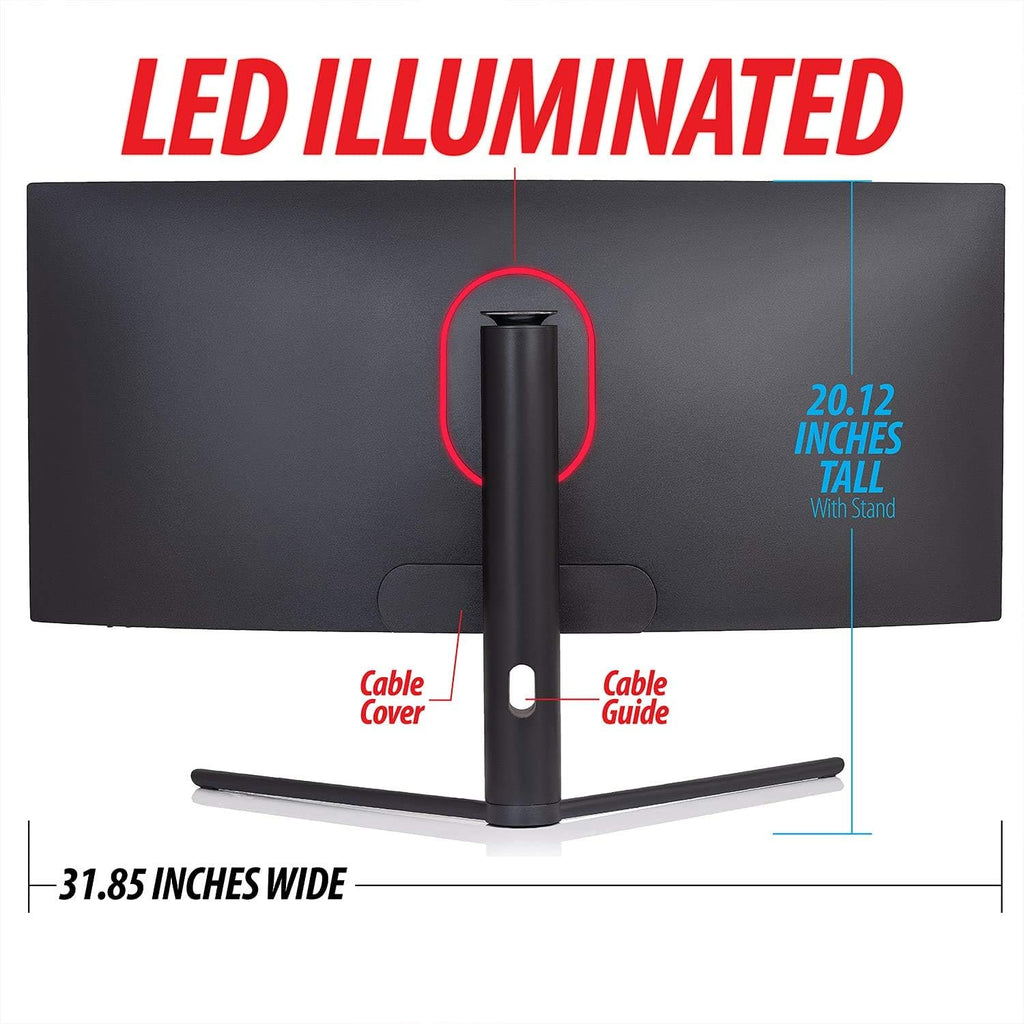 34" Ultrawide Curved Monitor, 144Hz, HDR10, 4000:1 Contrast Ratio, 99% sRGB, Adaptive Sync M82302