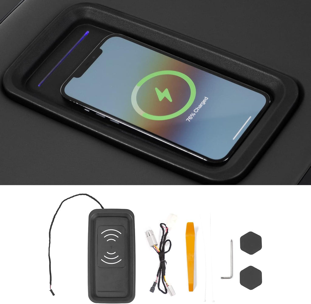 Wireless Charger Tray Center Console Wireless Charging Pad 15W Fast Wireless Phone Charger Z709826