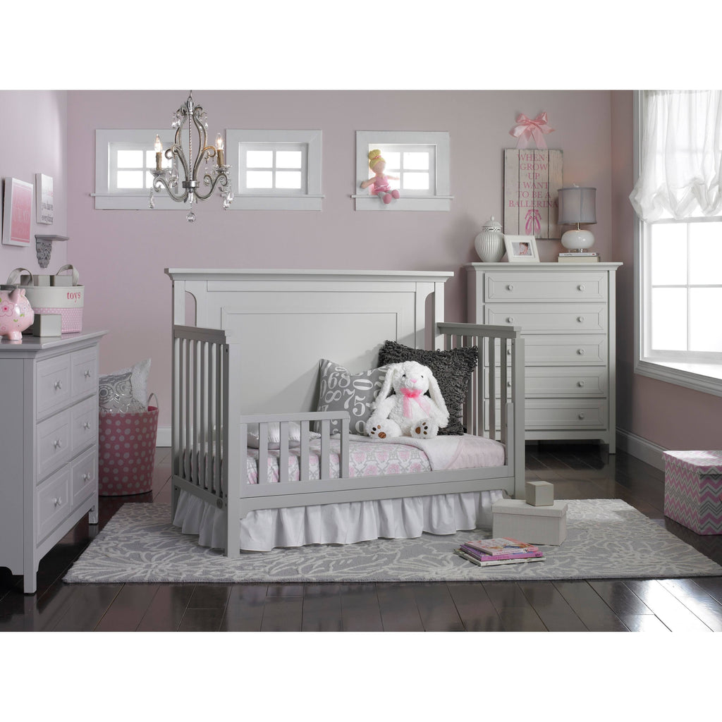 4-in-1 Convertible Crib, Misty Grey U9352