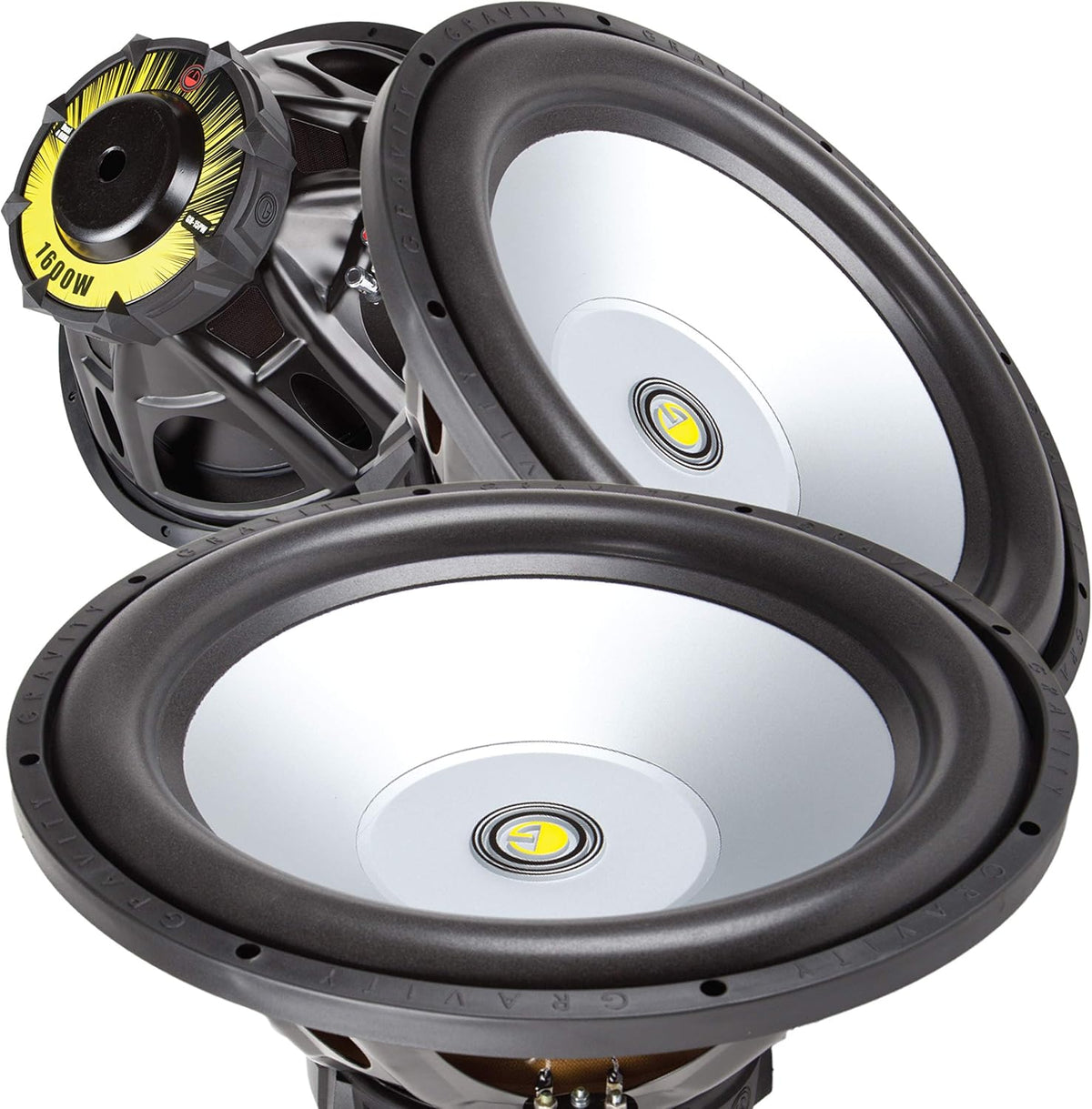 Pair of 15 Inches Car Audio Subwoofer 3200 Watts Peak Power Dual Voice Configuration 4 Ohm H78929