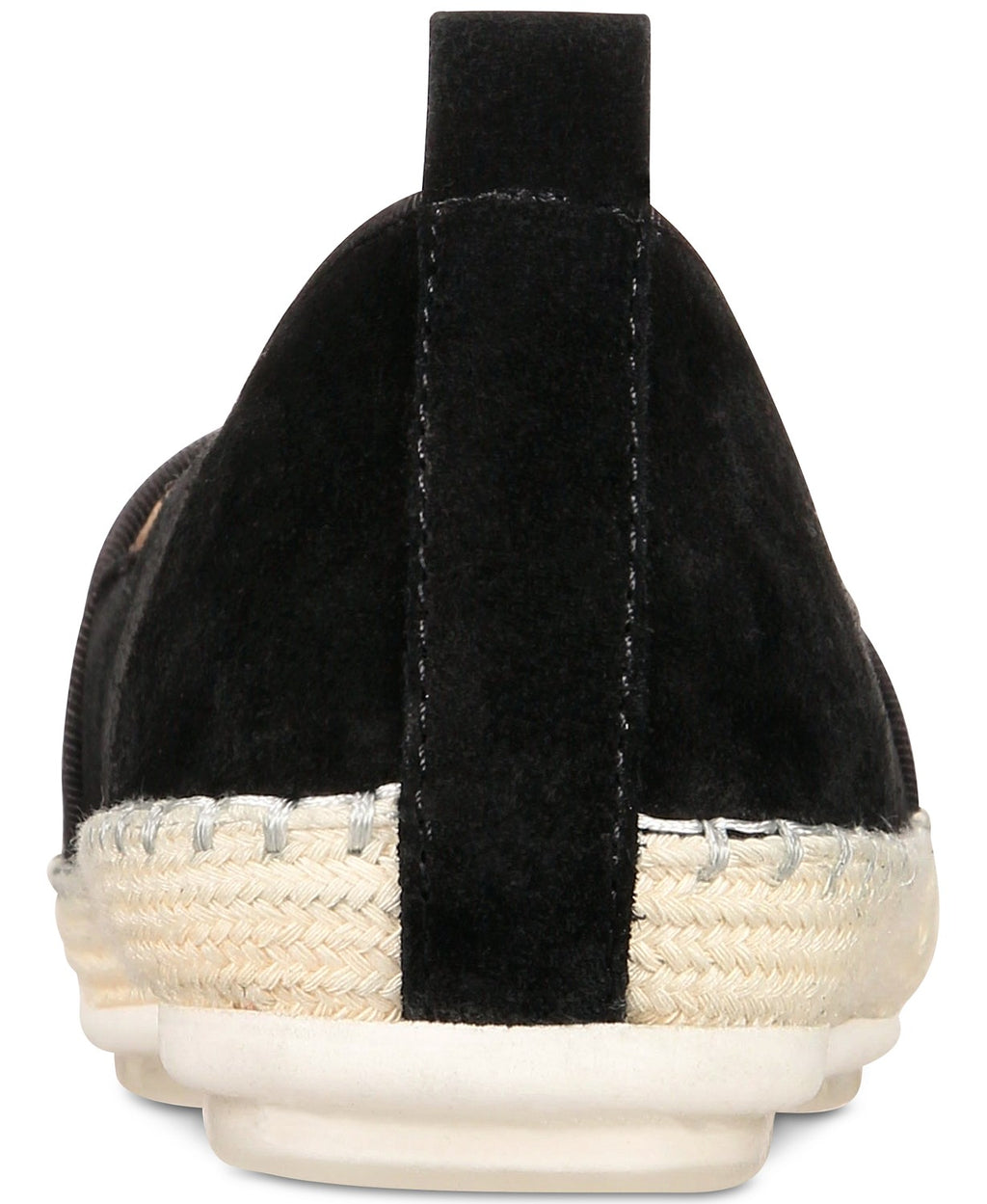 Black Suede Espadrille Sandals B9616