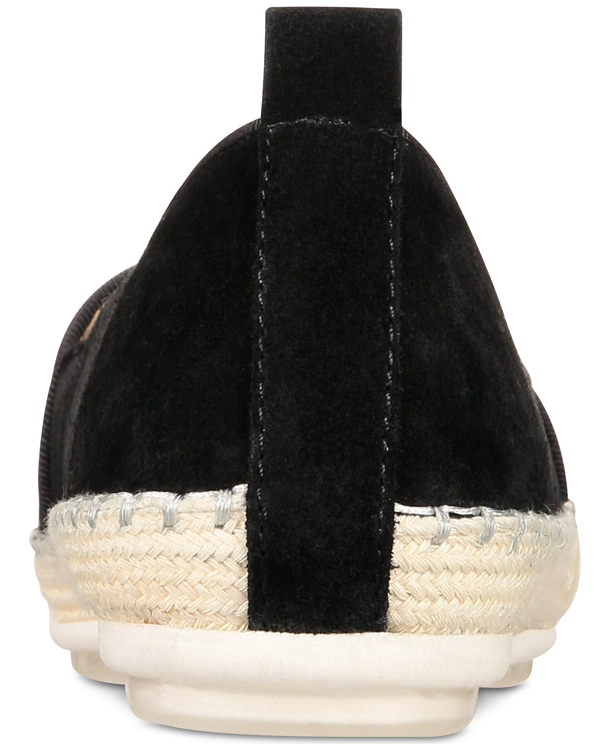 Black Suede Espadrille Sandals B9616